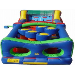 95FT Toxic Rush Inflatable Obstacle Course