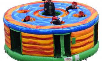 What Safety Precautions Should Be Taken for a Human Whack-a-Mole Game?