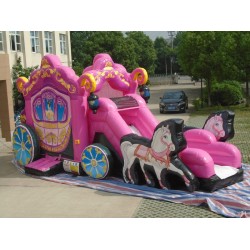 Inflatables Princess Carriage Combo Horses