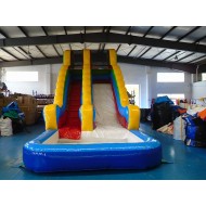 18FT High Water Slide With Pool