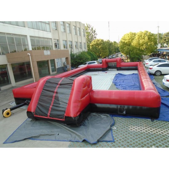 Inflatable Soccer Field Black Red Inflatable Soccer Field Black Red