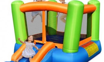 How did the bounce house become a source of joy for children?